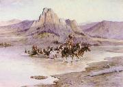 Charles M Russell Return of the Horse Thieves china oil painting reproduction